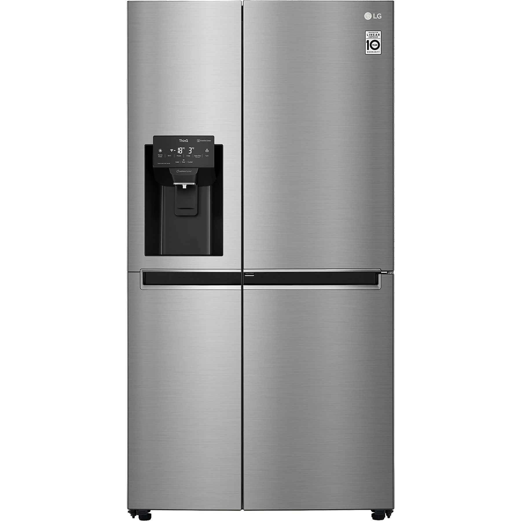 LG GSJ760PZZE Amerikaanse koelkast Side-by-Side (E, 1790 mm hoog, geborsteld staal)