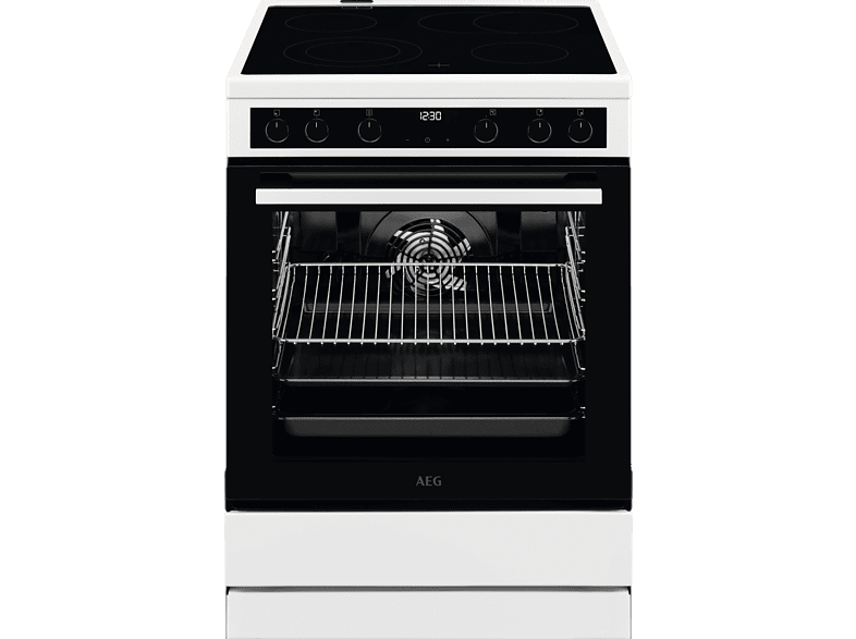 AEG CCB644COBW fornuis (EEK A, Keramische fornuis, 73 liter, 600 mm) met grote korting