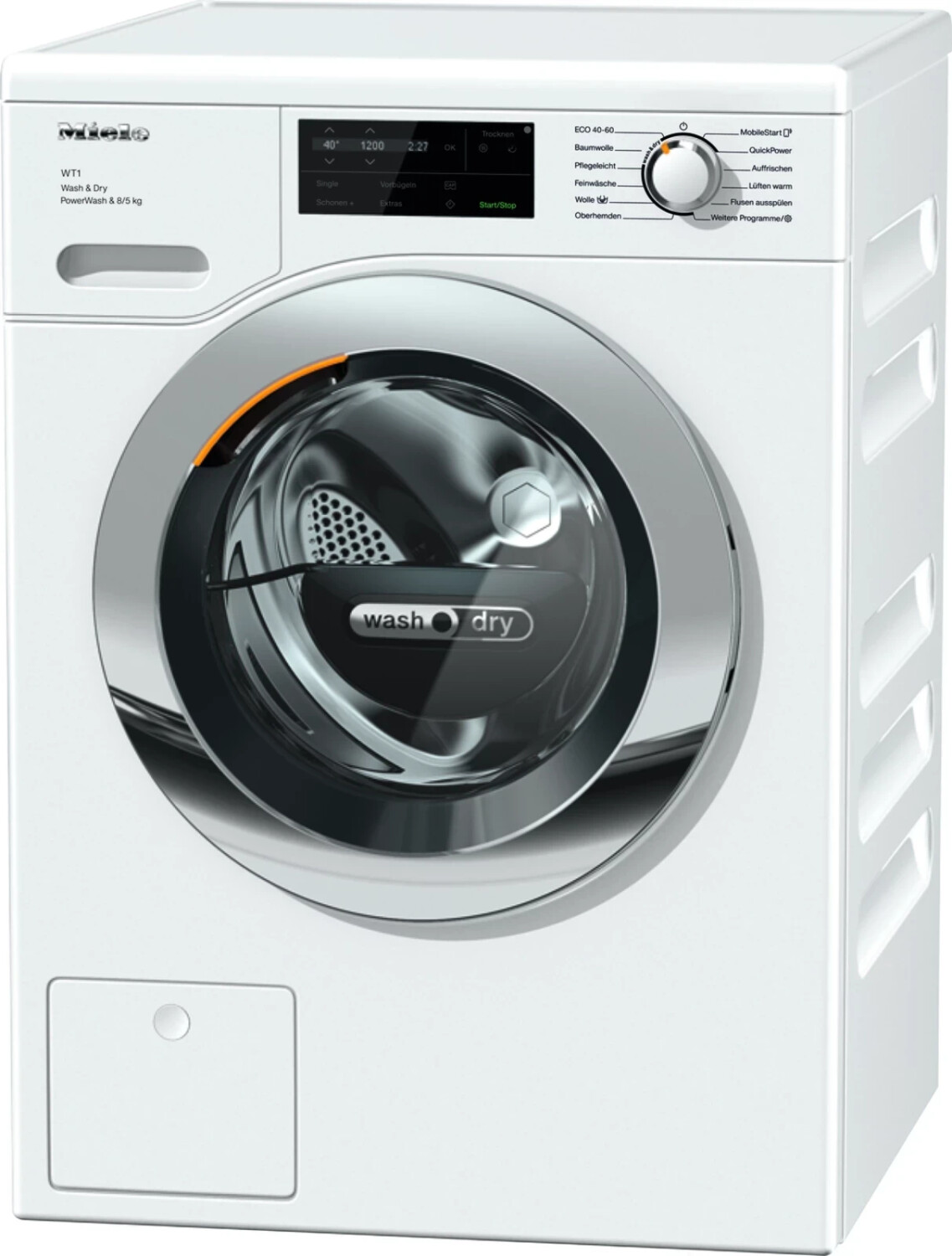 MIELE WTI360 WPM PWash 8/5 kg was-droogcombinatie (8 kg / 5 kg, 1600 tpm) met grote korting