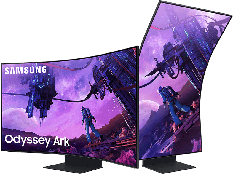SAMSUNG Odyssey Ark LS55BG970NUXEN (S55BG970NU) 55 inch QLED 4K Gaming Monitor (1 ms reactietijd, 165 Hz) met grote korting