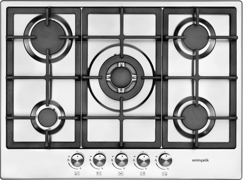 EMINCELIK EC-AH 2250 BW X70 DNG Inbouw gaskookplaat