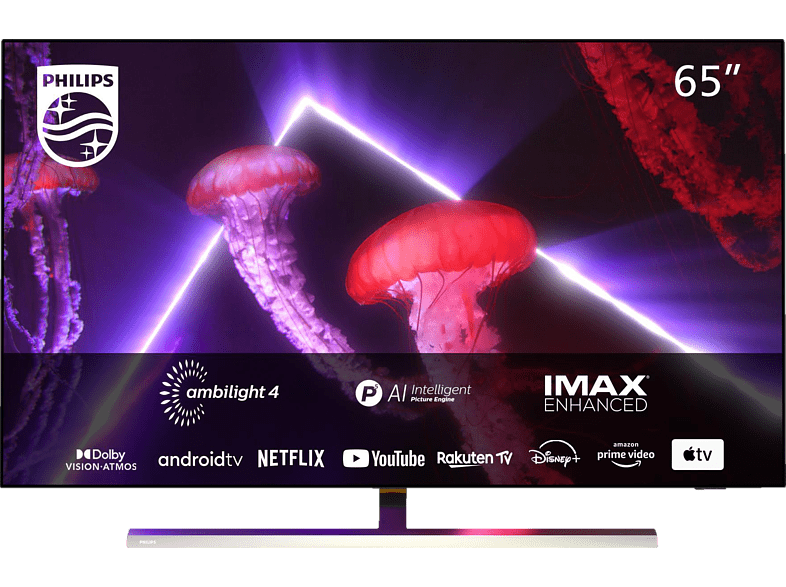 PHILIPS 65OLED837/12 OLED TV (65 inch / 164 cm, OLED 4K, SMART TV, Ambilight, Android TV™ 11 (R)) met grote korting