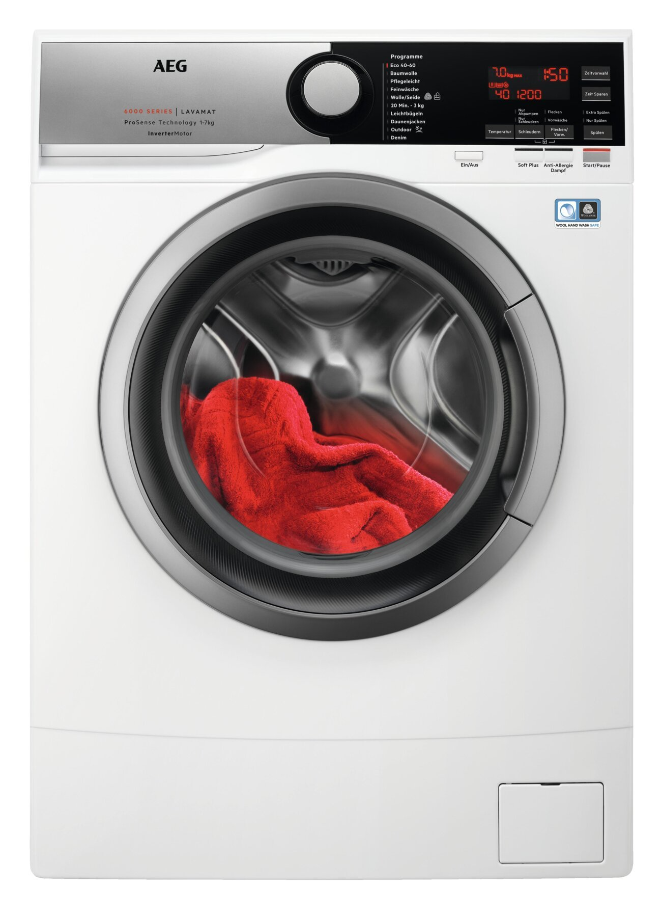 Wasmachine AEG L6SEA72470 Serie 6000 met ProSense (7 kg, 1351 tpm, C, 48.7 cm diep) met grote korting