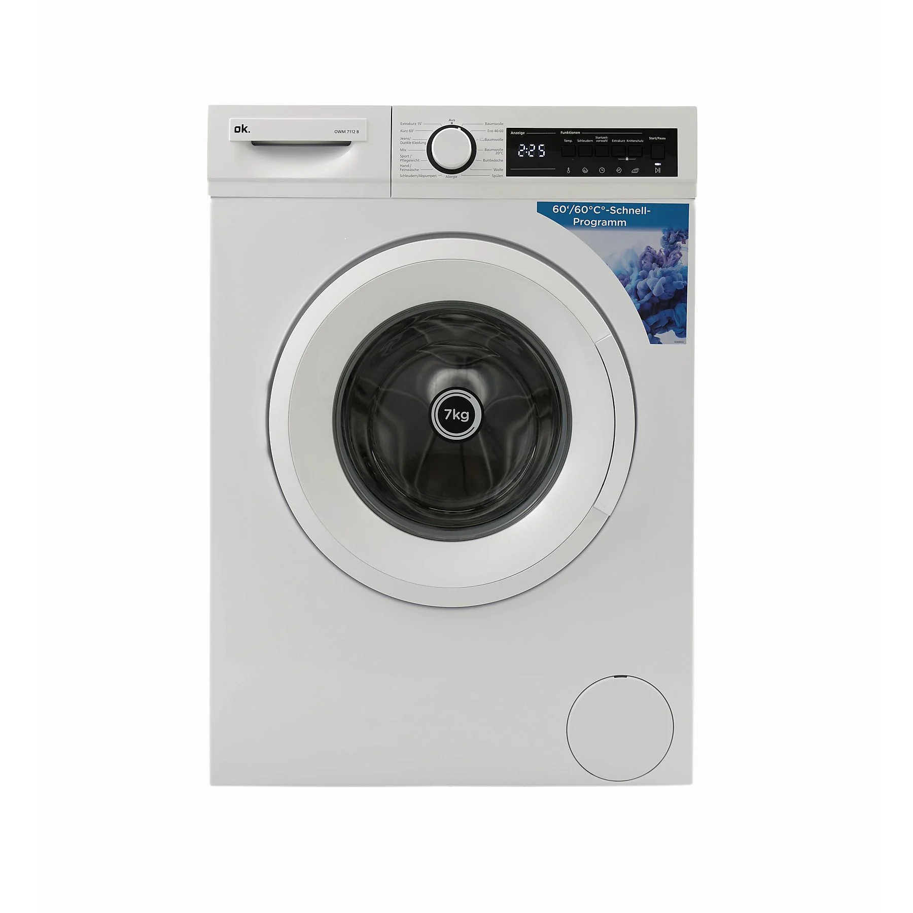 Wasmachine OK OWM7112B (7 kg, 1400 tpm, B)