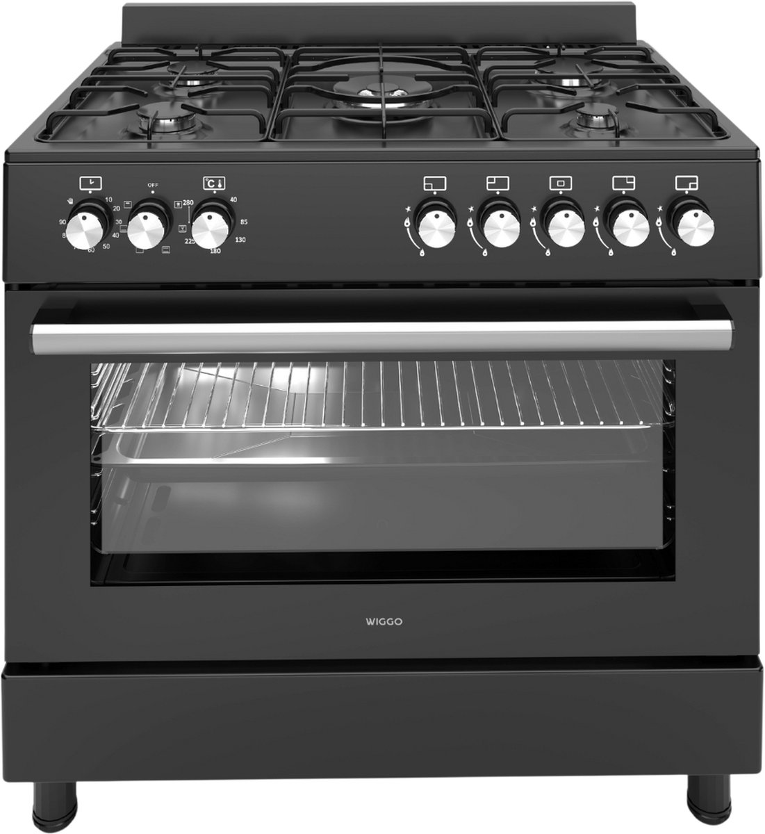 Wiggo WO-E906B(BB) Gasfornuis