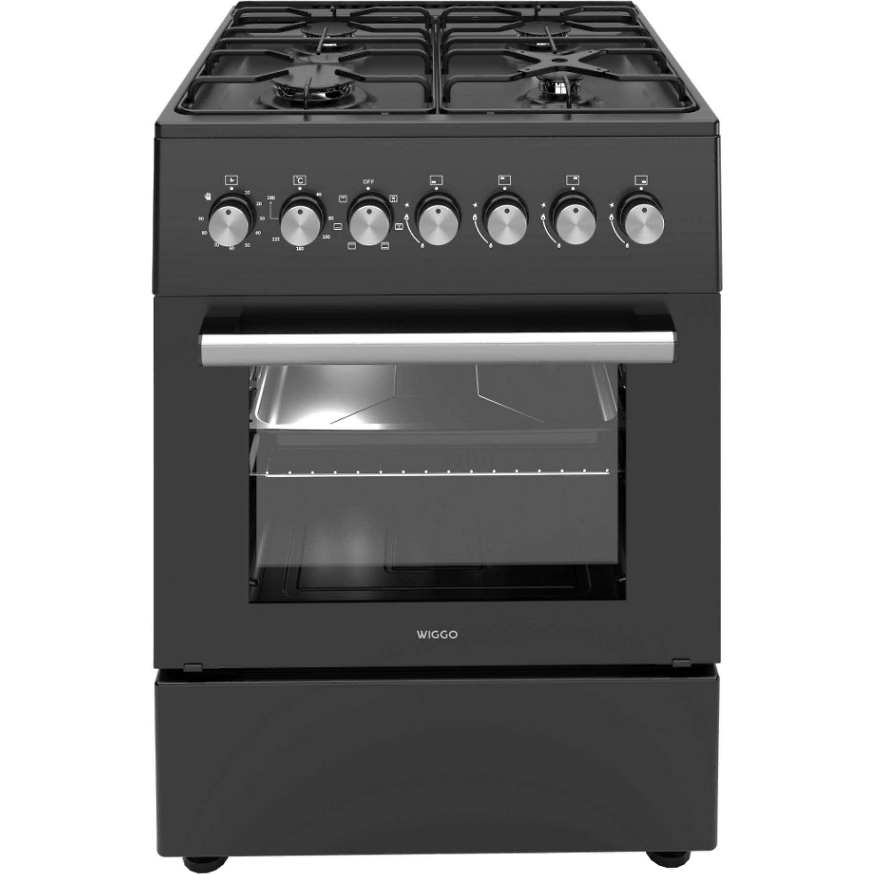 Wiggo WO-E606A(BB) Gasfornuis