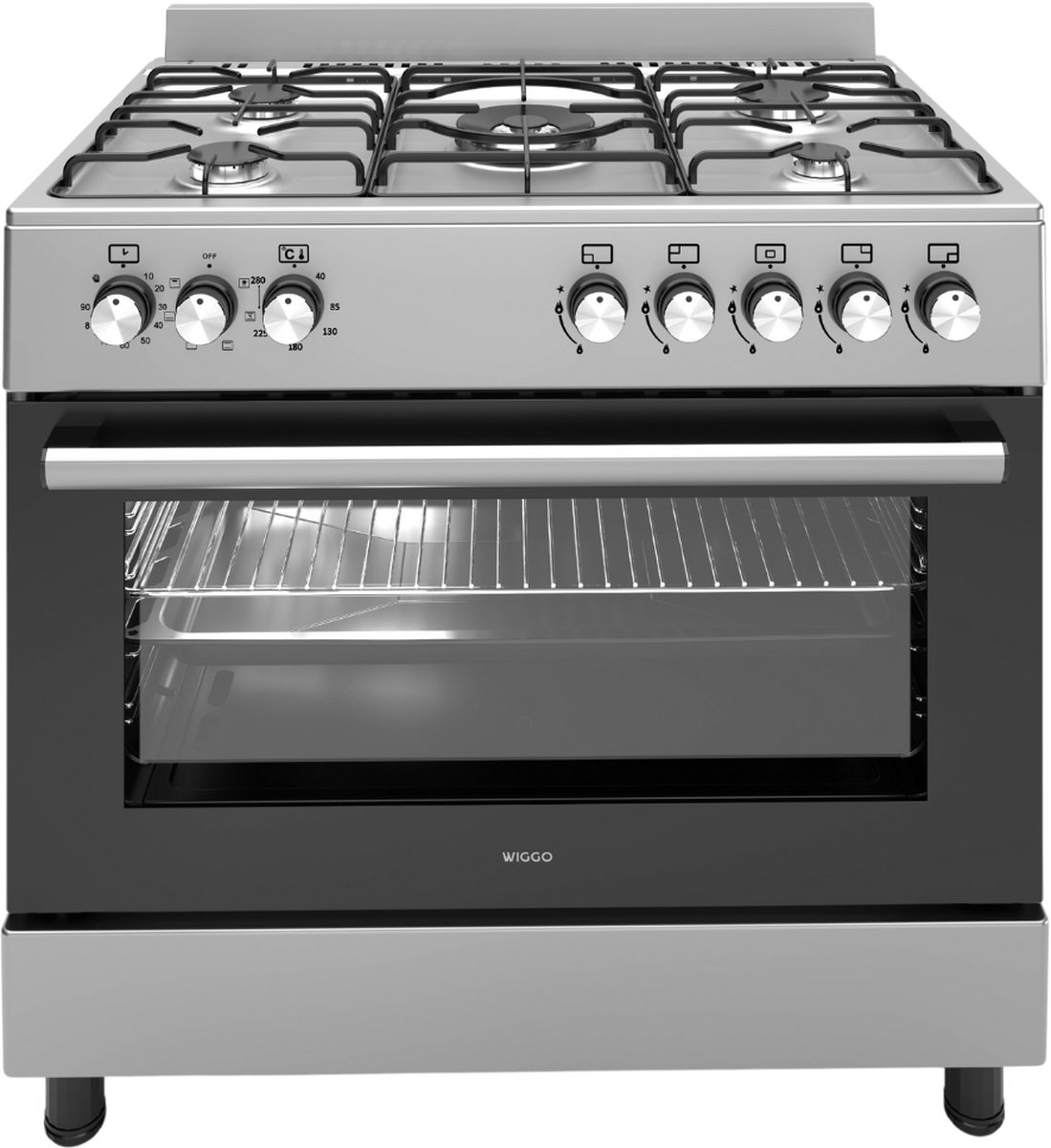 Wiggo WO-E906B(XX) Gasfornuis
