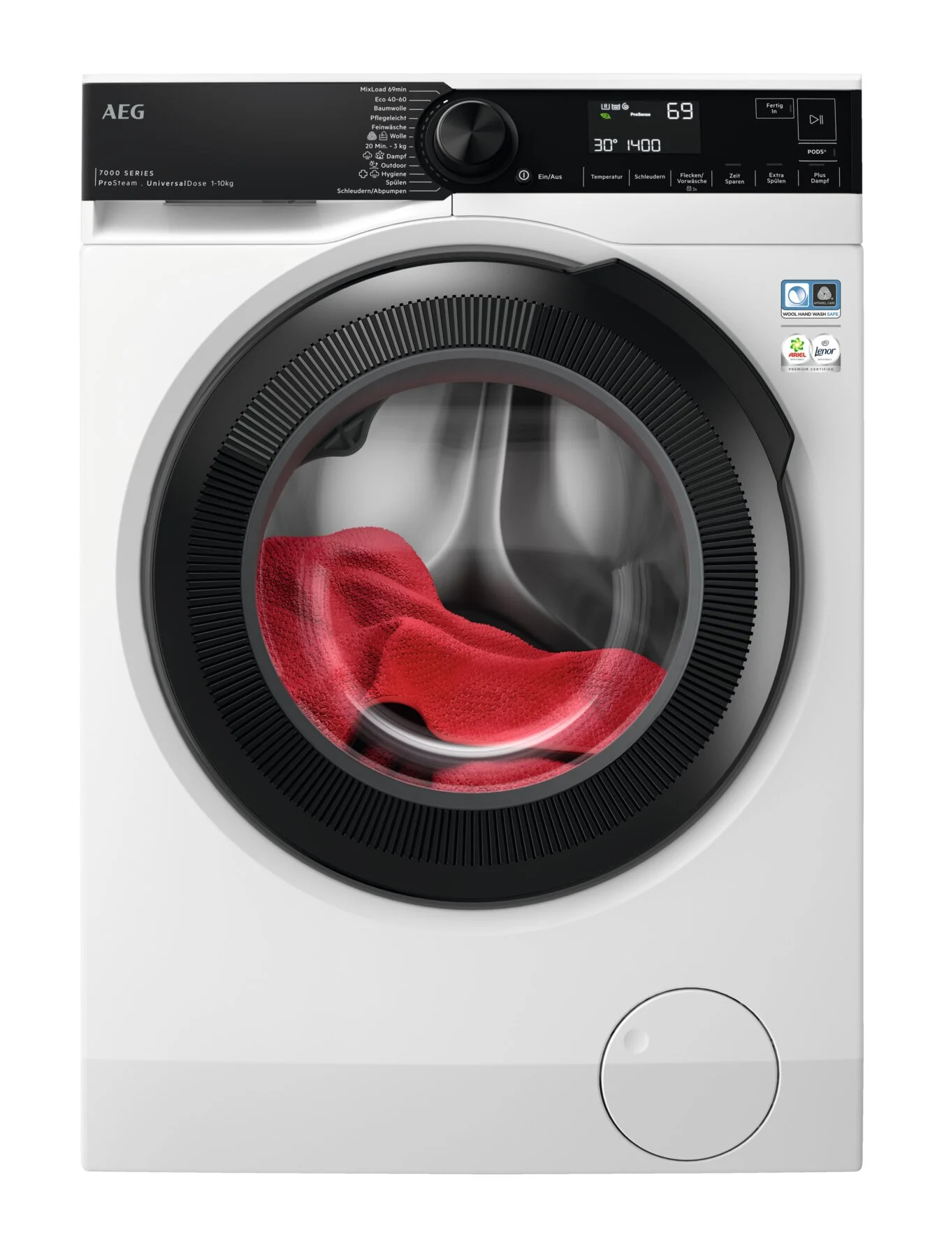 AEG LR7A75400 Serie 7000 ProSteam® met stoomprogramma wasmachine (10 kg, 1400 tpm, A, ) met grote korting
