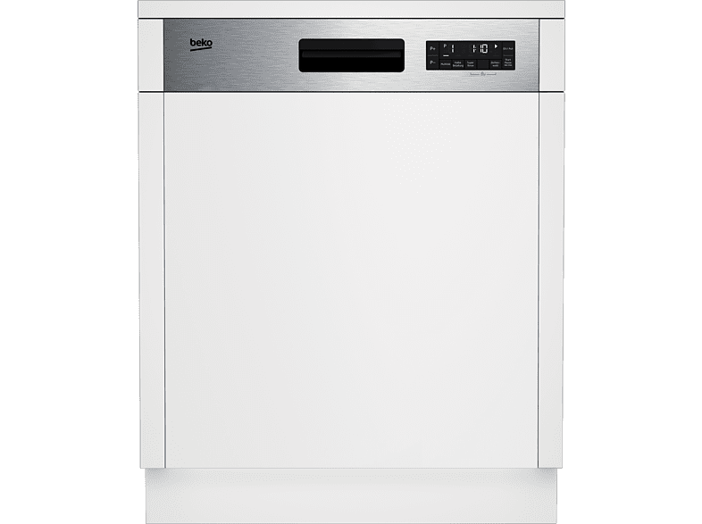 Beko DSN2643M0X vaatwasser (Semi inbouw vaatwasser, 598 mm breed)